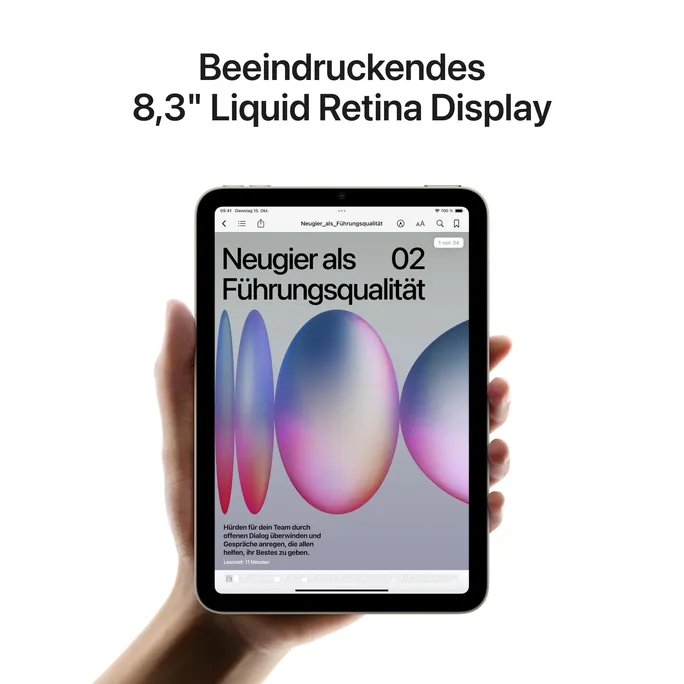 Apple iPad mini 2024 WiFi 128 GB Blau MXN73NF/A – Bild 5