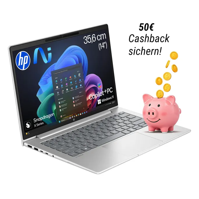 HP ProBook 4 G1q 14" WUXGA Snapdragon X126100 32GB RAM 512GB SSD Win 11 Pro AD2P2ET