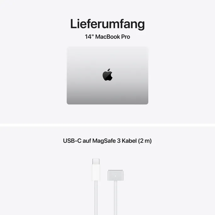 Apple MacBook Pro 14" 2025 M5/24/512GB 10C CPU 10C GPU Nanotexturglas Silver BTO – Bild 2