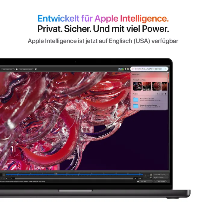 Apple MacBook Pro 16" 2024 M4 Max/64/1 TB 16C CPU 40C GPU Silber BTO – Bild 5