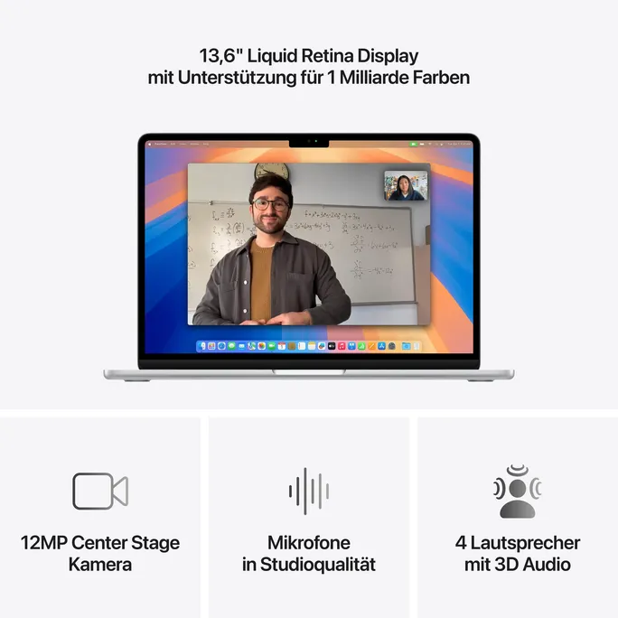 Apple MacBook Air 13,6" 2025 M4/16/256GB SSD 10C GPU Silber BTO – Bild 5