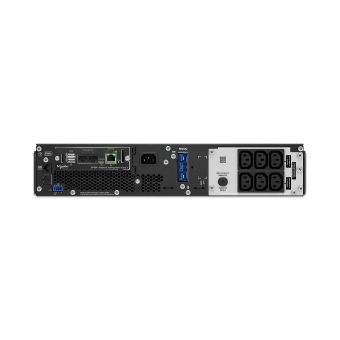 APC Smart UPS SRT1500RMXLI, 1500VA, Rack, 6x C13, SmartSlot, Überspannungsschutz – Bild 2