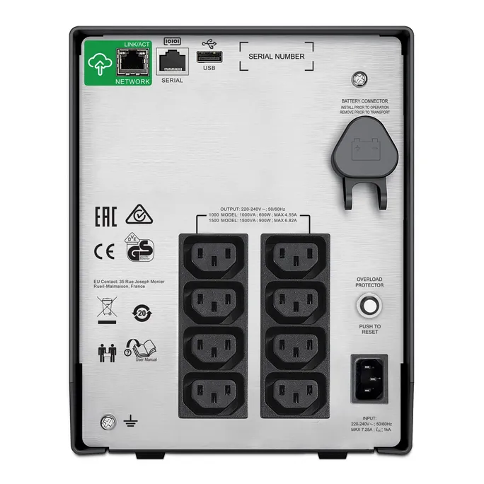 APC Smart UPS C SMC1000IC, 1000VA, 8x C13, AVR, Display, SmartConnect, Überspannungsschutz – Bild 2