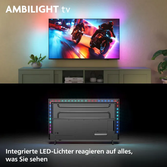 Philips 65MLED910/12 164cm 65" 4K miniLED Ambilight Smart TV Fernseher – Bild 3