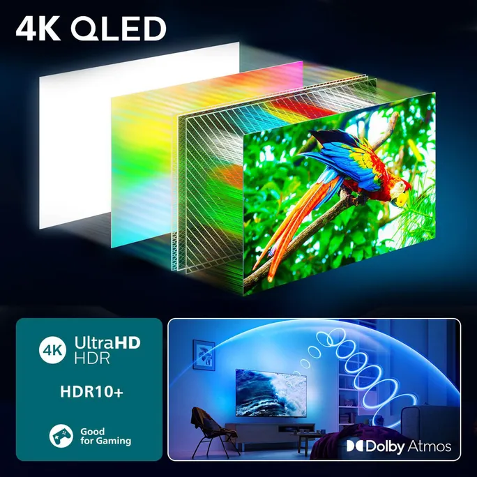 Philips 65PUS8600/12 164cm 65" 4K QLED Ambilight TV 120Hz – Bild 5