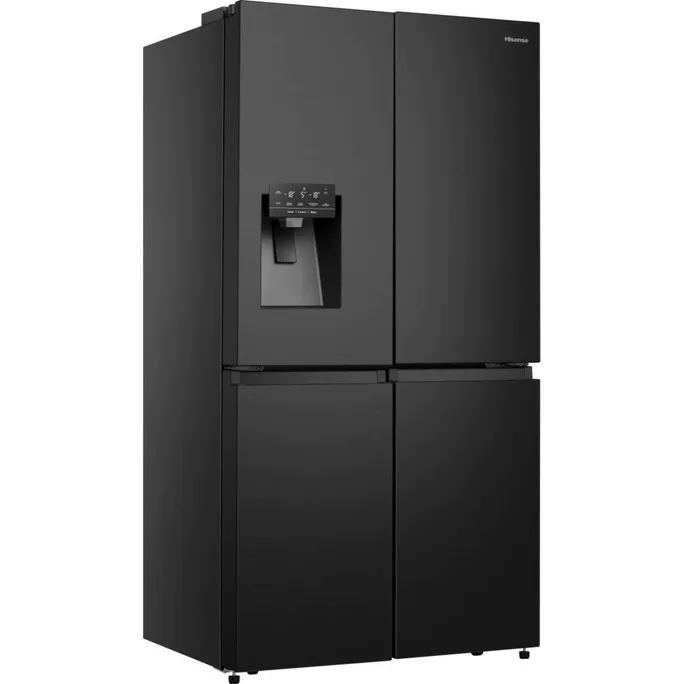 Hisense RQ760N4SBFE Side by Side Kühl-Gefrier-Kombination Edelstahl schwarz