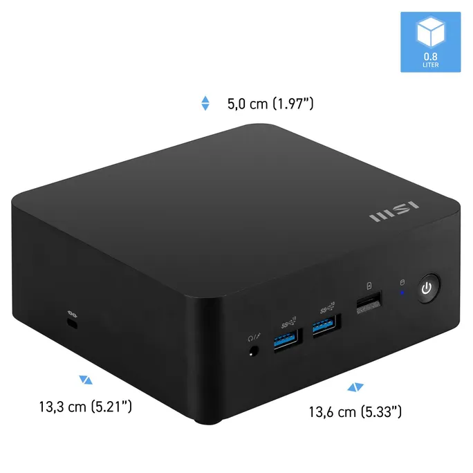 MSI Cubi NUC 1MG-008BDE Barebone Core 5 120U 0GB SSD nOS – Bild 3