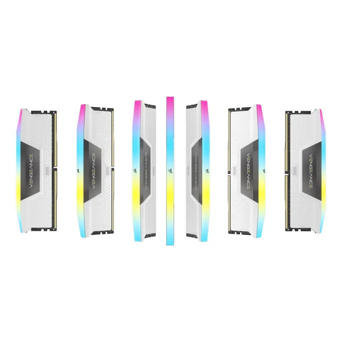 32GB (2x16GB) CORSAIR VENGEANCE RGB DDR5-6000 RAM CL40 Arbeitsspeicher Kit White – Bild 3