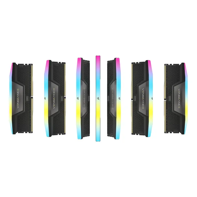 Corsair Vengeance RGB 96GB DDR5-6800 Kit (2x 48GB), CL40, schwarz – Bild 3