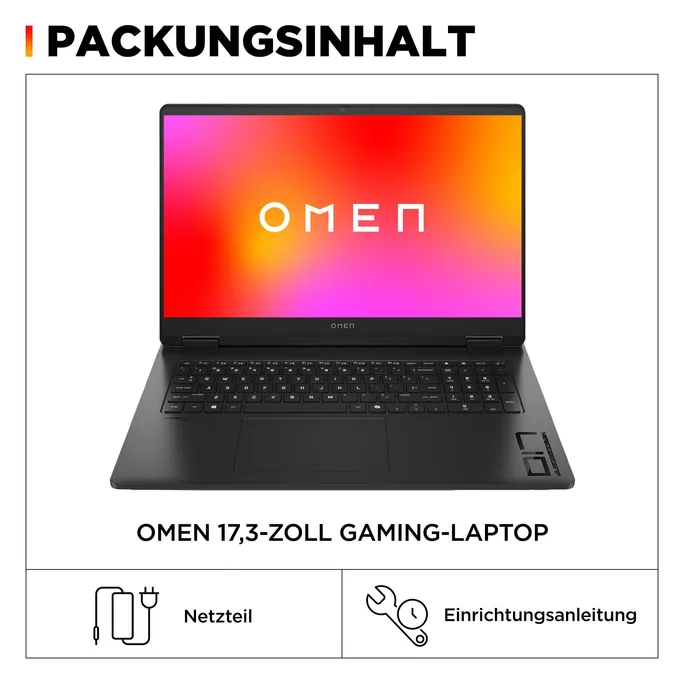 HP OMEN Gaming Laptop 17,3" QHD IPS R7-8845HS 32GB/1TB RTX 4070 240Hz Windows 11 17-db0079ng - A33TLEA#ABD – Bild 3