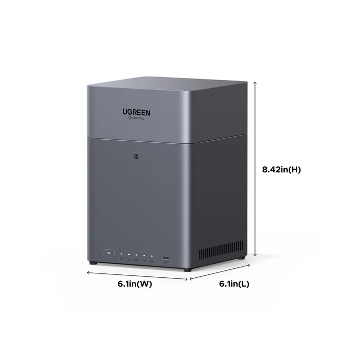 UGREEN NASync DH4300 Plus NAS System 4-Bay EU Bundle – Bild 2