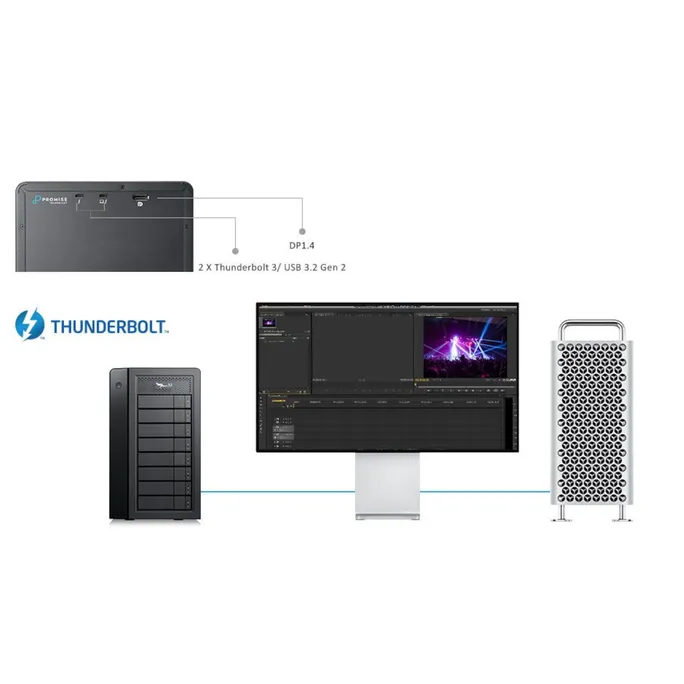 PROMISE Pegasus32 R6 60 TB Thunderbolt 3 RAID – Bild 2