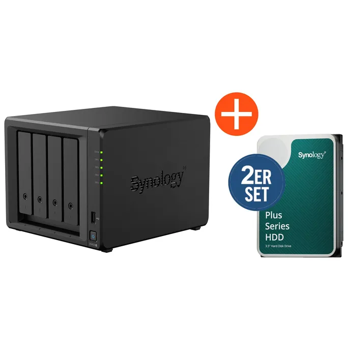 Synology DS425+ NAS System 4-Bay 16 TB inkl. 2x 8 TB Synology HDD HAT3320-8T