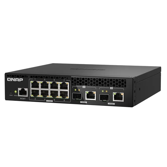 QNAP QSW-M2108R-2C Switch Managed 8 port 2.5Gbps, 2 port 10Gbps SFP+/ NBASE-T – Bild 2