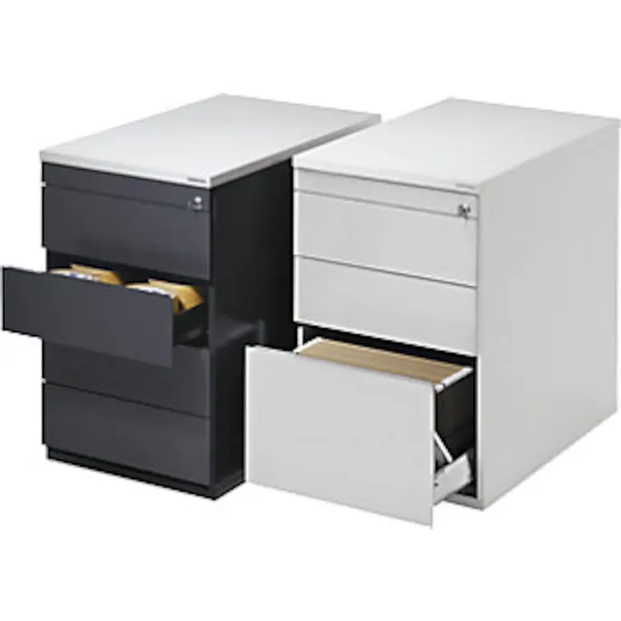 Schubladencontainer, 720x800, 4 Schubladen, anthrazit/lichtgrau – Bild 2