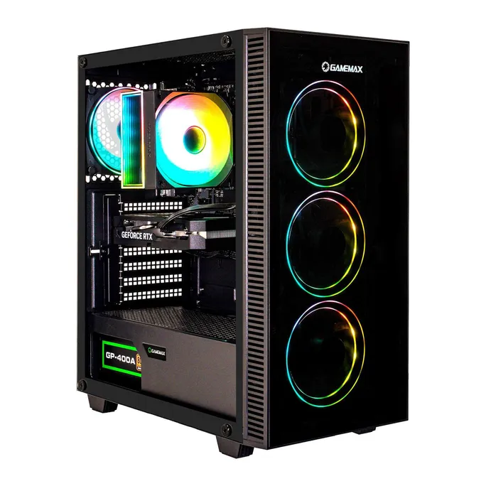 Hyrican Gamemax Draco XD 7794 R5-5500 16GB/1TB SSD RTX 5060 Win11 – Bild 2
