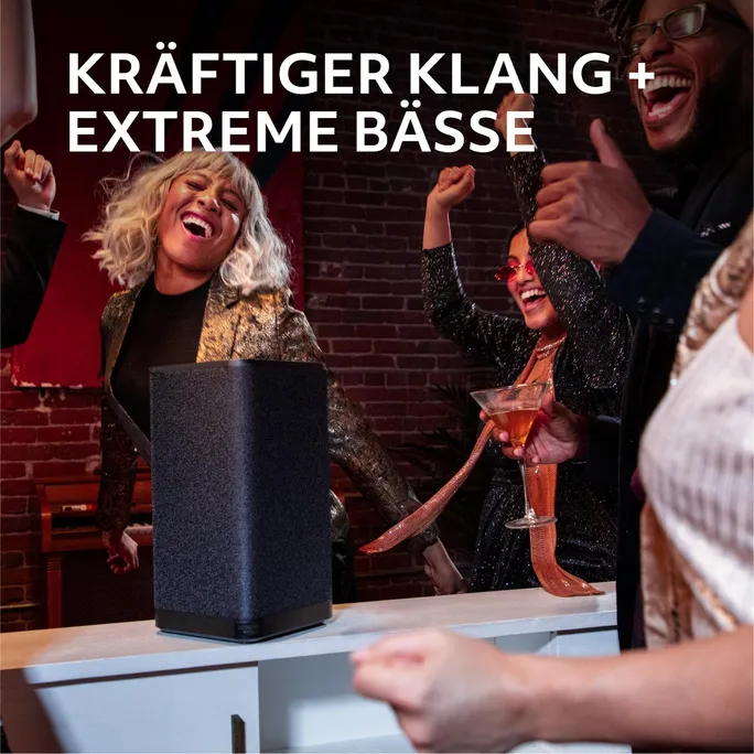 Ultimate Ears HYPERBOOM Schwarz, Bluetooth Lautsprecher (A2DP), PartyUp Funktion, One-Touch-Musiksteuerung, Adaptiver EQ – Bild 2